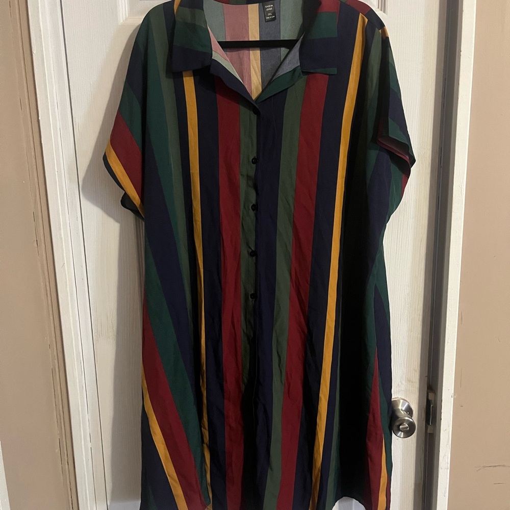 SHEIN Colorful Striped Shirt